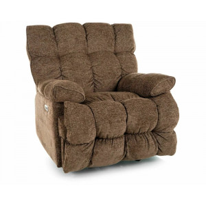 Крісло реклайнер електричне Homer Raven Капучіно тканина / Чорний каркас