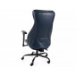 Крісло офісне комп'ютерне поворотне Q-092 Темно-синя екошкіра / Чорний каркас