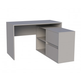 Cтіл письмовий кутовий TWIN K 120x60 Камінь Сірий