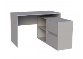 Cтіл письмовий кутовий TWIN K 120x60 Камінь Сірий
