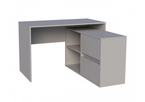 Cтіл письмовий кутовий TWIN K 120x60 Камінь Сірий