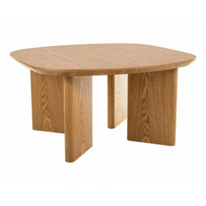 Стіл журнальний кавовий Kuma 80×80 см Дуб