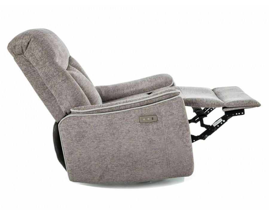 Крісло реклайнер електричне Odys Raven Сіра тканина / Чорний каркас