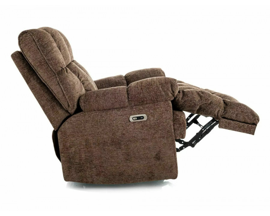 Крісло реклайнер електричне Homer Raven Капучіно тканина / Чорний каркас