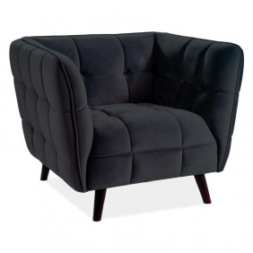 Крісло Castello Velvet 1 Чорний