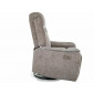 Крісло реклайнер електричне Odys Raven Сіра тканина / Чорний каркас