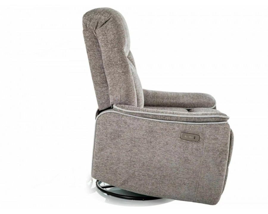 Крісло реклайнер електричне Odys Raven Сіра тканина / Чорний каркас