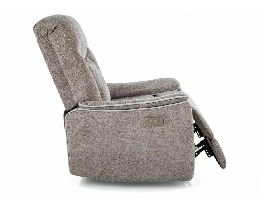 Крісло реклайнер електричне Odys Raven Сіра тканина / Чорний каркас