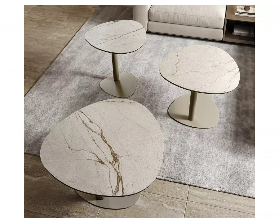 Стіл журнальний кавовий Ciao C ø50 см Беж / Кашемір