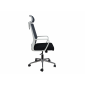 Крісло комп'ютерне поворотне WIND сіре/чорне/білий каркас