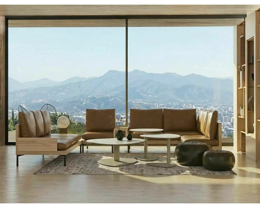 Стіл журнальний кавовий Ciao C ø50 см Беж / Кашемір