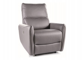 Розкладне крісло ZEFIR Шкіряна синтетика Сірий TAP.210