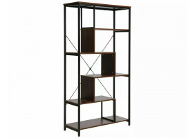 Стелаж NET A Темний Горіх / Чорний 163х85х35 NETACORC