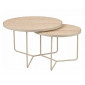 Набір журнальних столів Italia ø80 см Беж / Кашемір