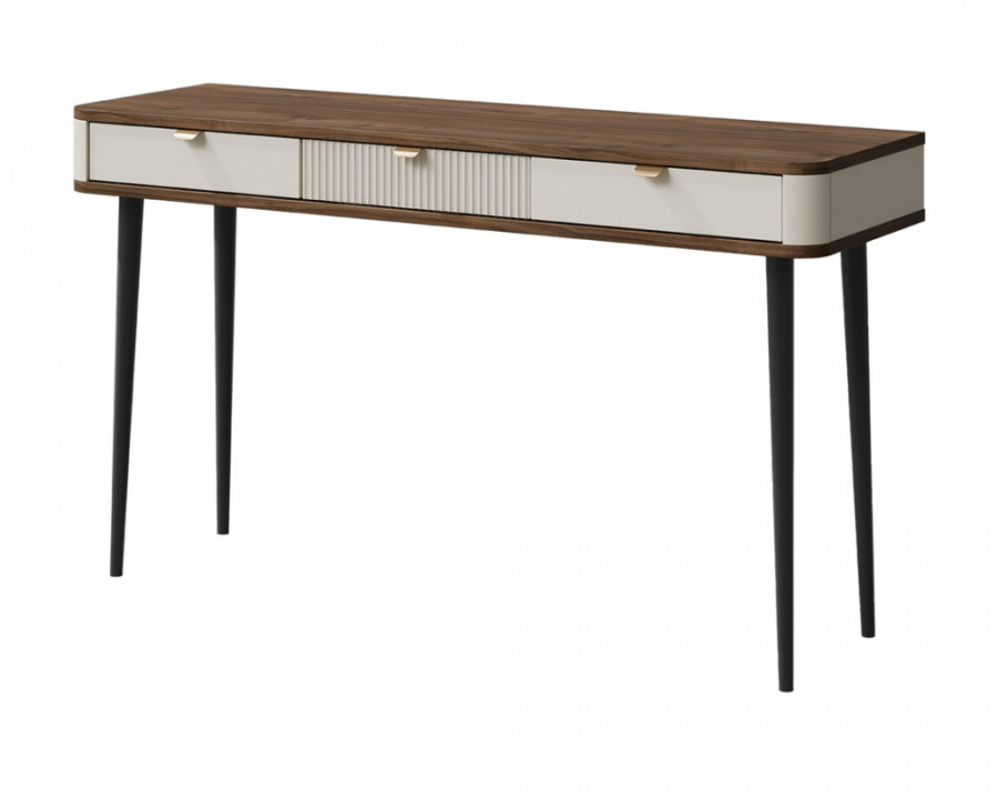 Туалетний столик MARLY REG 15 130х82х40 кашемір / горіх