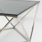 Журнальний стіл Silver A Silver A 80х80 Димчастий / Срібний