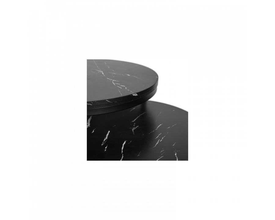Журнальний столик AMARO чорний (ефект мармуру)/чорний (к-кт)