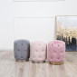 Пуф Чарлі м'який міні сірий (сабрина) срібло нога
