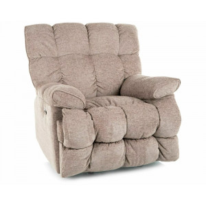 Крісло реклайнер електричне Homer Raven Темно-бежева тканина / Чорний каркас