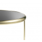 Журнальний столик SCARLET Чорний / Золото діаметр 74
