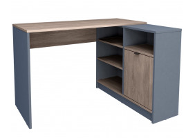 Комп'ютерний стіл Optima Дуб вінтаж оксид /Антрацит правий