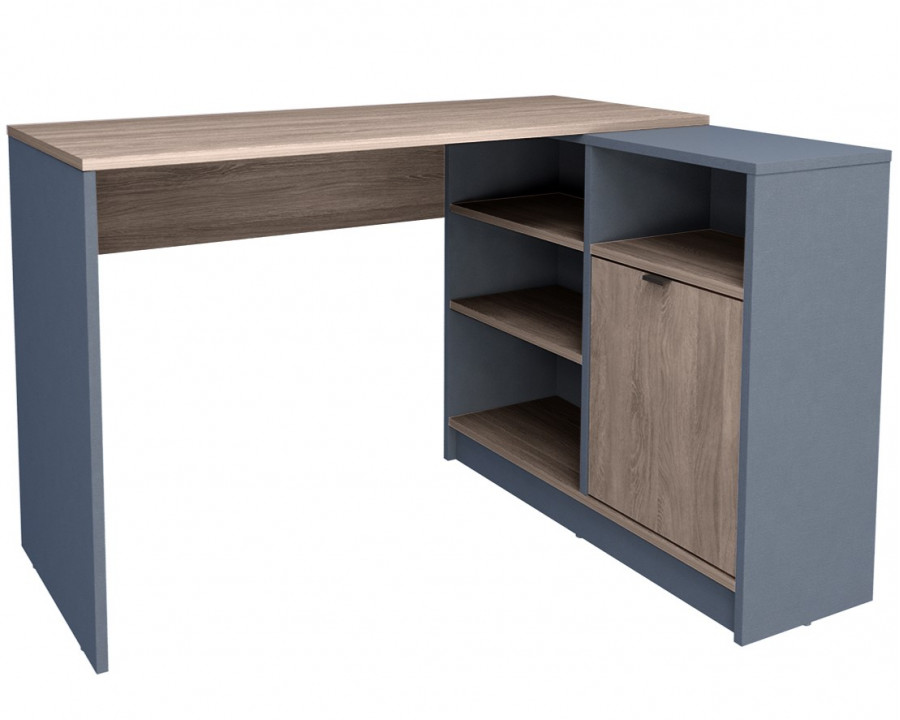 Комп'ютерний стіл Optima Дуб вінтаж оксид /Антрацит правий