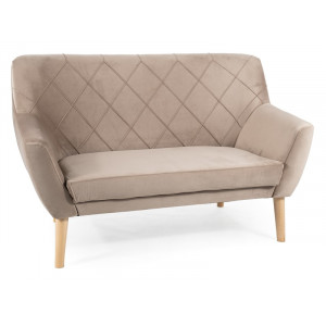 Диван софа KIER 2 VELVET темний беж/бук BL.40 KIER2V40BU