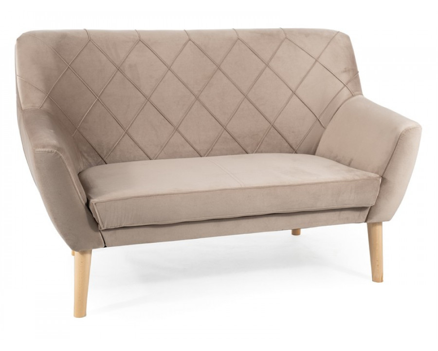 Диван софа KIER 2 VELVET темний беж/бук BL.40 KIER2V40BU