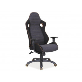 Геймерське комп'ютерне крісло Q-229 Чорний / Сірий OBRQ229SZCHRBP