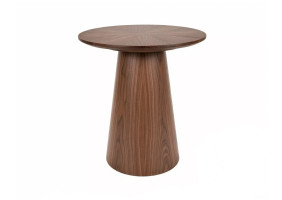 Стіл журнальний кавовий Angel ø45 см Горіх