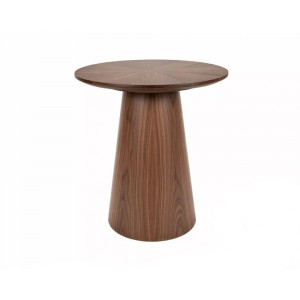 Стіл журнальний кавовий Angel ø45 см Горіх