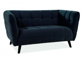 Диван Castello Velvet 2 Чорний