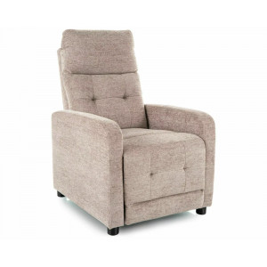 Крісло реклайнер Otus Raven Темно-бежева тканина / Чорний каркас