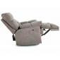 Крісло реклайнер електричне Homer Raven Сіра тканина / Чорний каркас