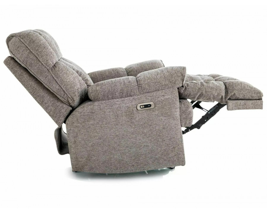 Крісло реклайнер електричне Homer Raven Сіра тканина / Чорний каркас