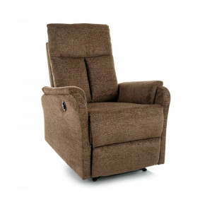 Крісло реклайнер електричне Atlas Raven Капучіно тканина / Чорний каркас