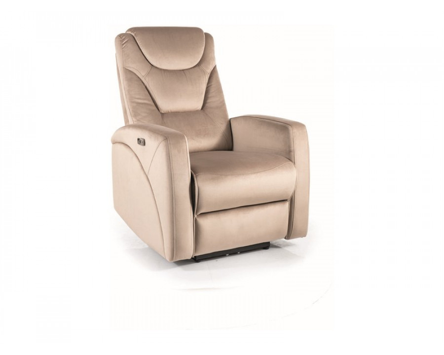 Крісло розкладне KRONOS VELVET темний беж BL.40