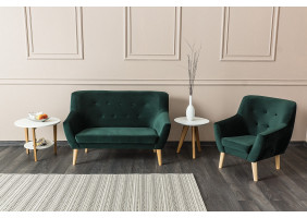 Диван Nordic 2 Velvet Зелений