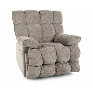 Крісло реклайнер електричне Homer Raven Сіра тканина / Чорний каркас