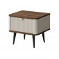 Тумба приліжкова MARLY REG 17 50х42х40 кашемір / горіх
