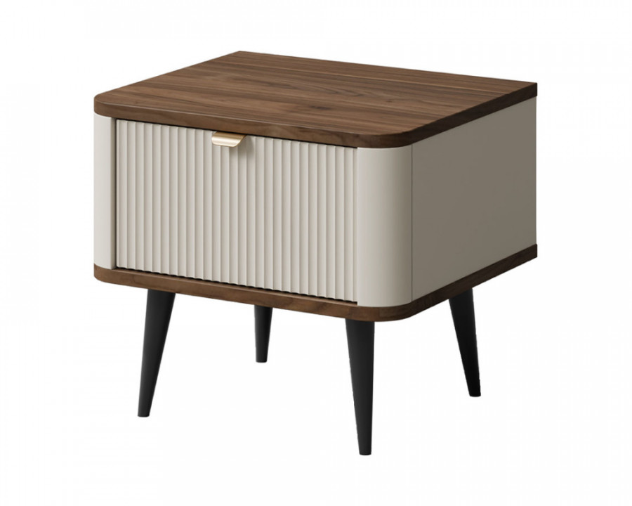 Тумба приліжкова MARLY REG 17 50х42х40 кашемір / горіх