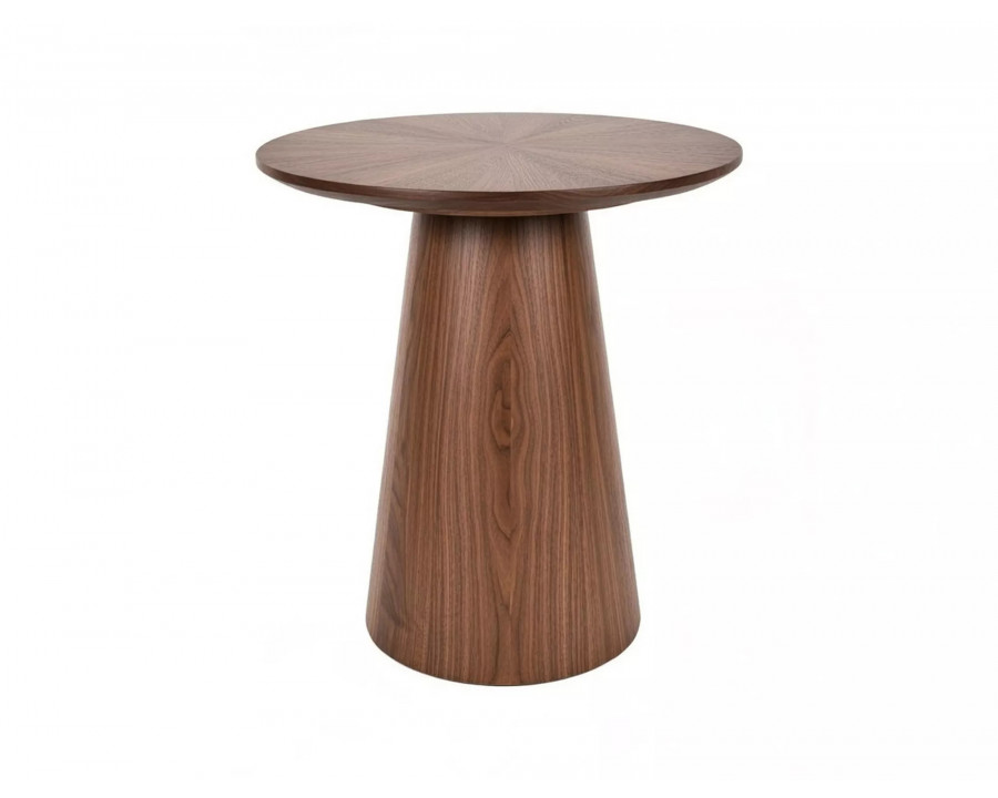 Стіл журнальний кавовий Angel ø45 см Горіх