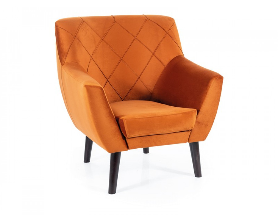 Крісло KIER 1 VELVET цинамон/венге BL.4215
