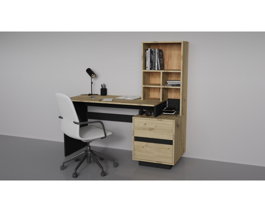 Комп'ютерний стіл HECTOR_D/C_R 150х60 Дуб артизан / Чорний