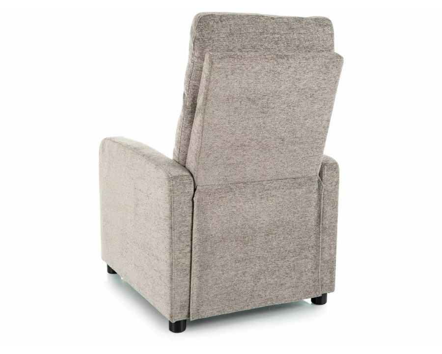 Крісло реклайнер Otus Raven Сіра тканина / Чорний каркас