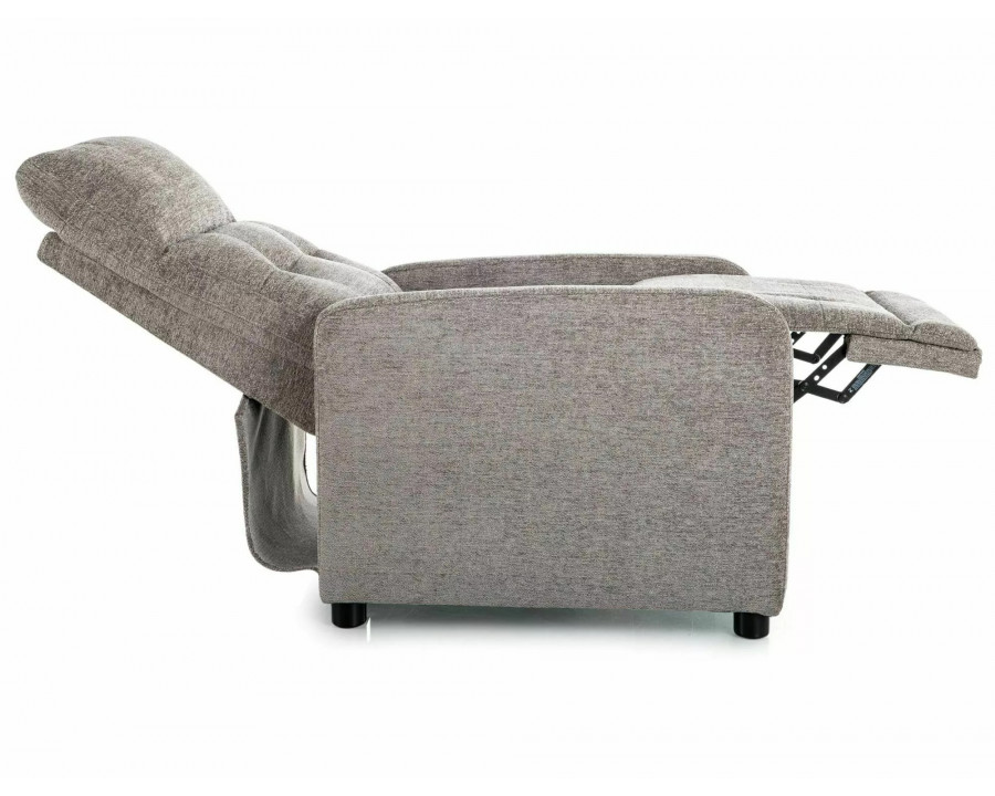 Крісло реклайнер Otus Raven Сіра тканина / Чорний каркас