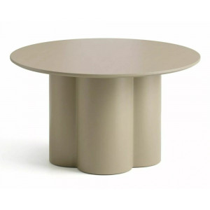 Стіл журнальний кавовий Rosalia ø80 см Темний беж