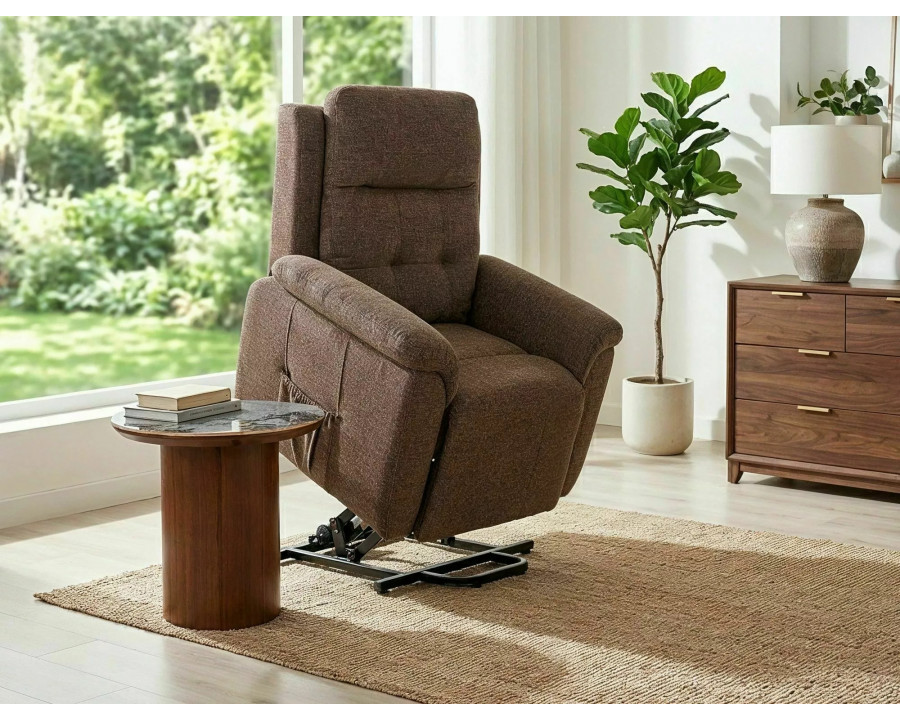 Крісло-вертикалізатор Morgan Raven Капучіно тканина / Чорний каркас