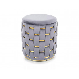 Пуф TIARA VELVET сірий Тк.252 TIARAVSZ