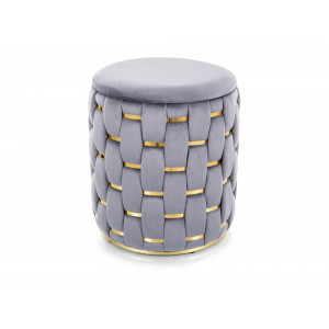 Пуф TIARA VELVET сірий Тк.252 TIARAVSZ